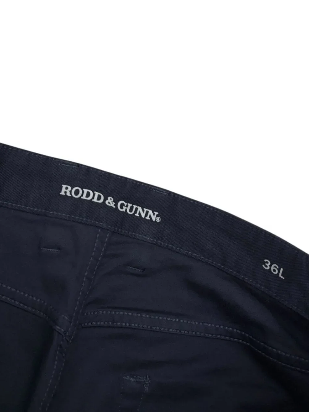 RODD & GUNN Pants NWT Navy Blue Casual Straight MOTION 2 Jeans Mens 36x34